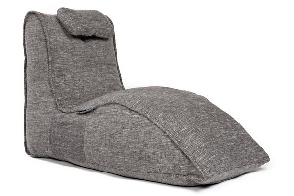 Avatar Lounger (with Headrest) Bean Bag in Luscious Grey (Indoor)