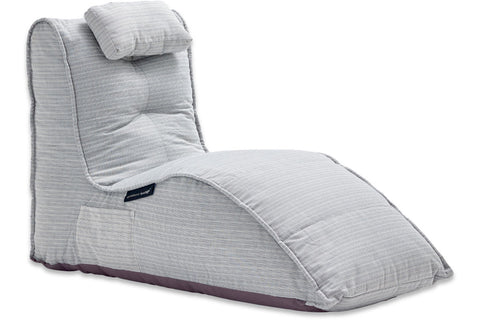 Avatar Lounger (with Headrest) Bean Bag in Silverline (In/Outdoor)