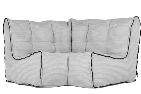 Link Corner Bean Bag in Silverline