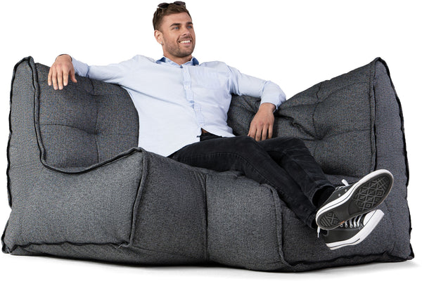 Link Corner Bean Bag in Titanium Weave