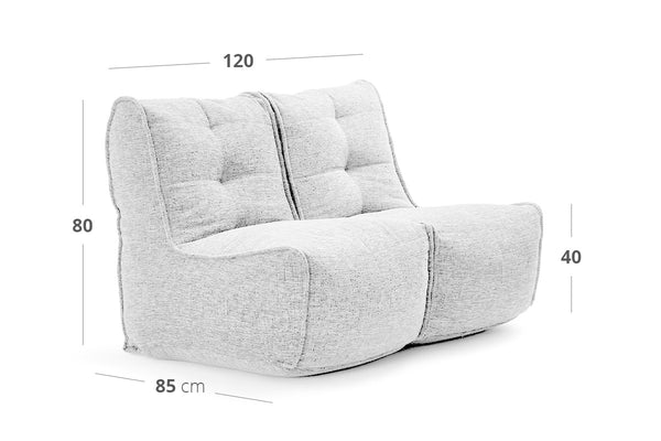 Twin Couch Bean Bags in Eco Weave