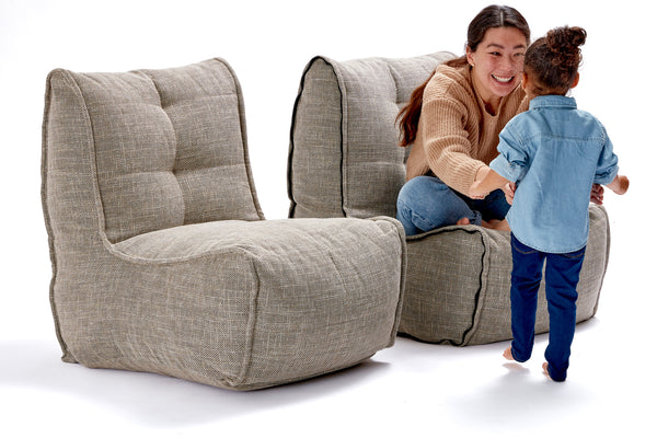 Twin Couch Bean Bags in Eco Weave
