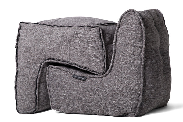 Twin Couch Bean Bag in Luscious Grey