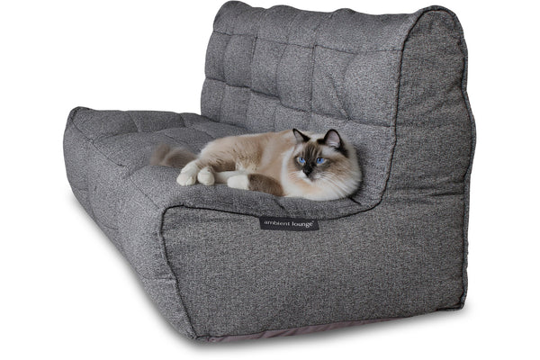 MOD 3 Movie Couch Bean Bags in Titanium Weave (Easy-Clean, Pet-Friendly, In/Outdoor)