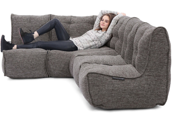 MOD 4 L Sofa Bean Bags in Luscious Grey