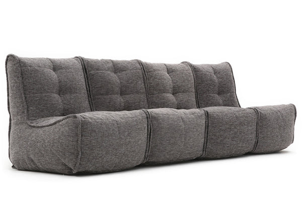MOD 4 Quad Couch Bean Bags in Luscious Grey