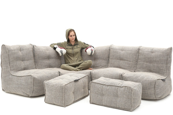 MOD 5 Living Lounge Bean Bags in Eco Weave