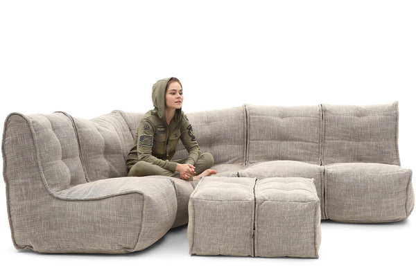 MOD 5 Living Lounge Bean Bags in Eco Weave