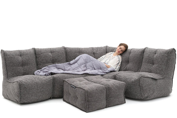 MOD 5 Living Lounge Bean Bags in Luscious Grey
