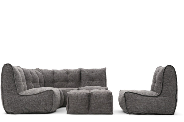 MOD 5 Living Lounge Bean Bags in Luscious Grey