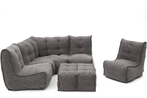 MOD 5 Living Lounge Bean Bags in Luscious Grey