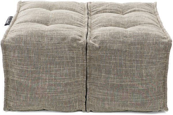 Twin Ottoman Bean Bags in Eco Weave
