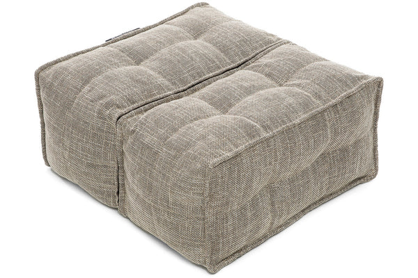Twin Ottoman Bean Bags in Eco Weave