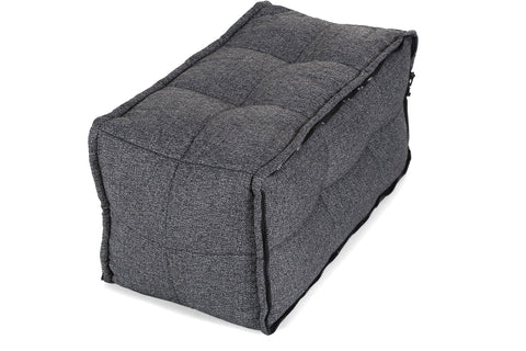 Twin Ottoman Link Middle Bean Bag in Titanium Weave