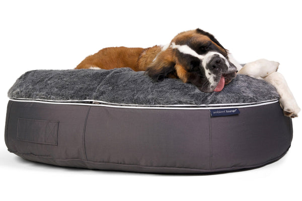 Pet Lounge Dog Bed in Supernova - Faux Fur - XXL (Easy-Clean, Pet-Friendly, In/Outdoor)