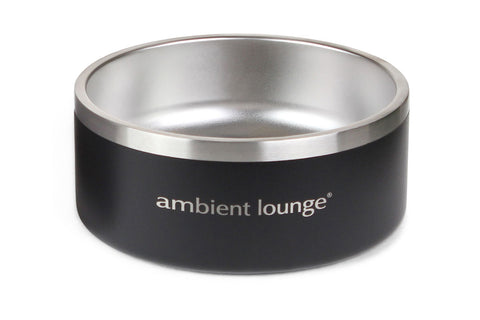 1L Double-Wall Stainless Steel Food & Water Dog Bowl