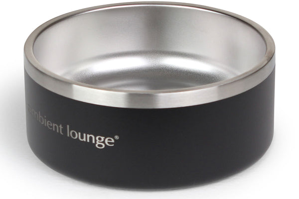 2L Double-Wall Stainless Steel Food & Water Dog Bowl (Set of 2)