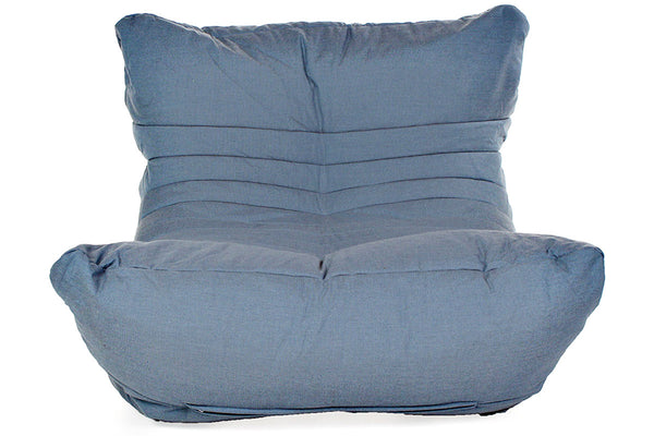 Acoustic Sofa Bean Bag in Atlantic Denim (Easy-Clean, Pet-Friendly, In/Outdoor)