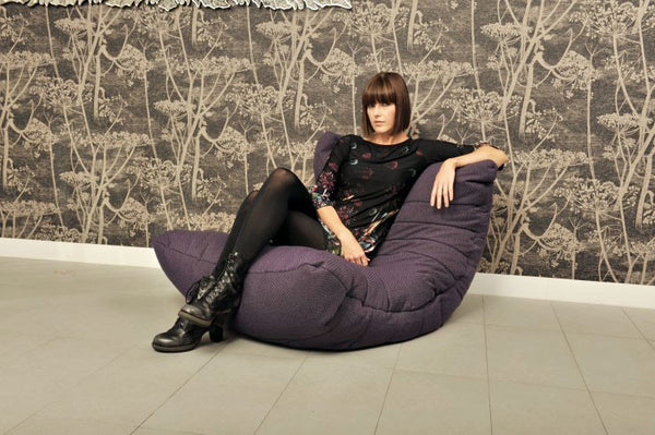 Acoustic Sofa Bean Bag in Aubergine Dream (Indoor)