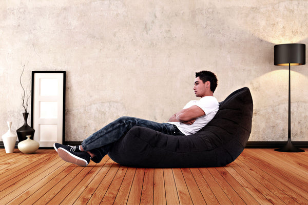 Acoustic Sofa Bean Bag in Black Sapphire