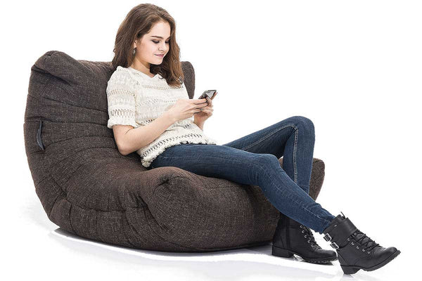 Acoustic Sofa Bean Bag in Hot Chocolate (Indoor)