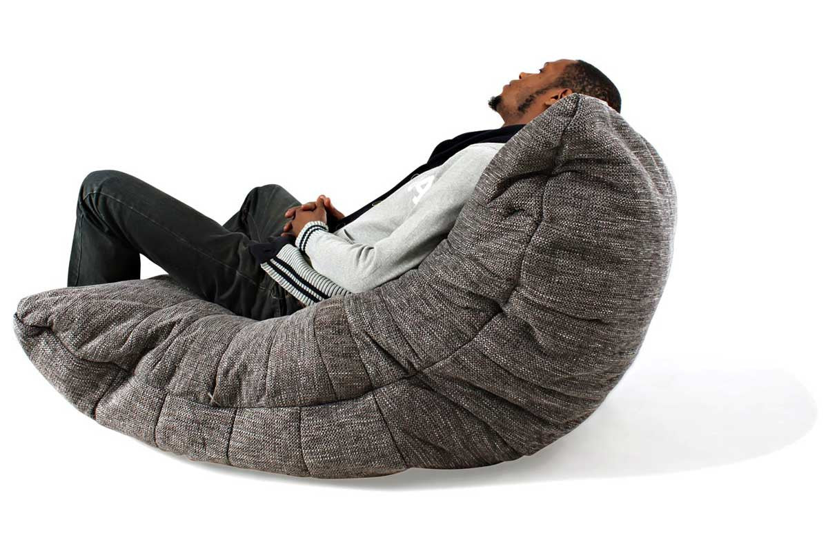 Grey Bean Bag Chair Acoustic Sofa