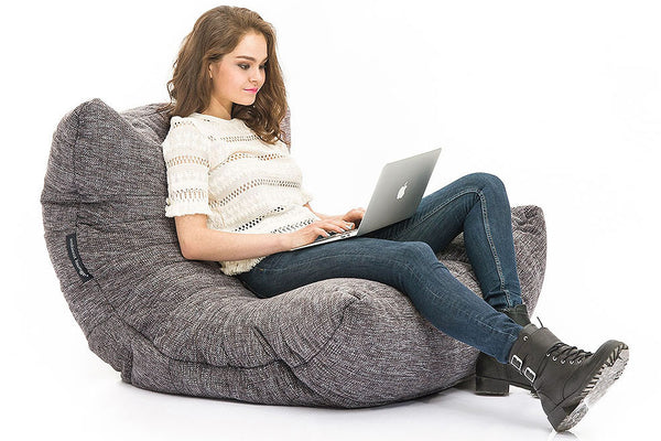 Acoustic Sofa Bean Bag in Luscious Grey (Indoor)