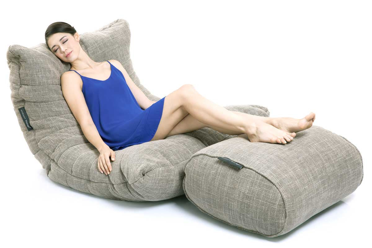 Beige Bean Bag Chair Acoustic Sofa