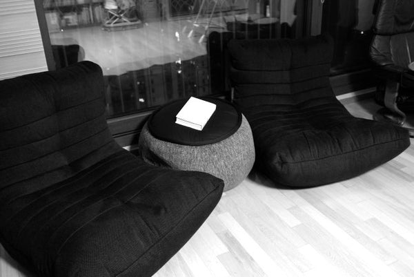 Versa Table Bean Bag in Luscious Grey (Indoor)