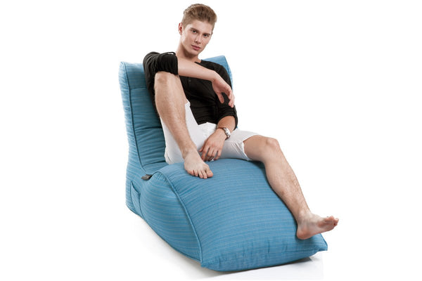 Avatar Lounger (with Headrest) Bean Bag in Oceana (Easy-Clean, Pet-Friendly, In/Outdoor)