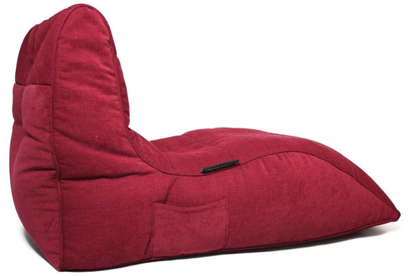 Avatar Lounger (with Headrest) Bean Bag in Wildberry Deluxe (Indoor)
