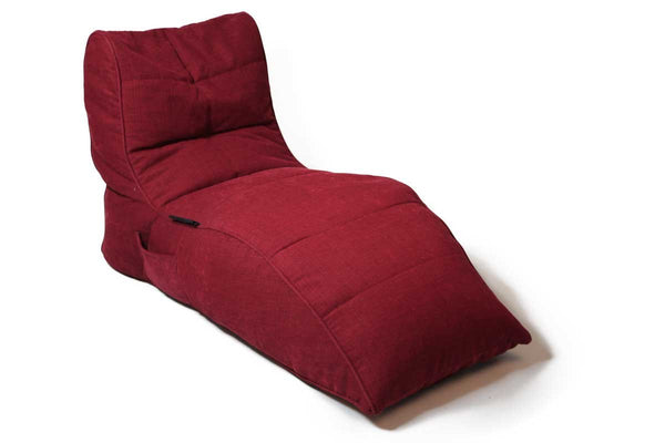 Avatar Lounger (with Headrest) Bean Bag in Wildberry Deluxe (Indoor)