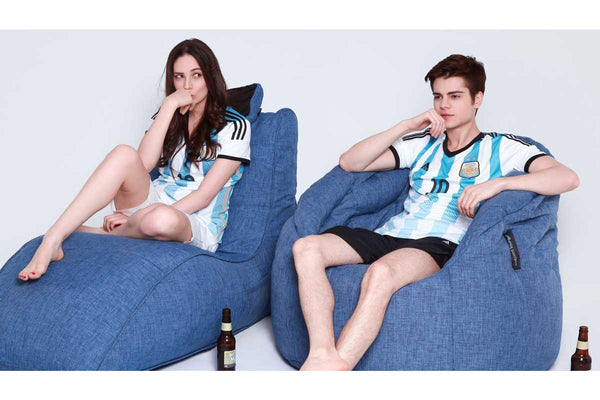 Butterfly Sofa Bean Bag in Blue Jazz (Indoor)