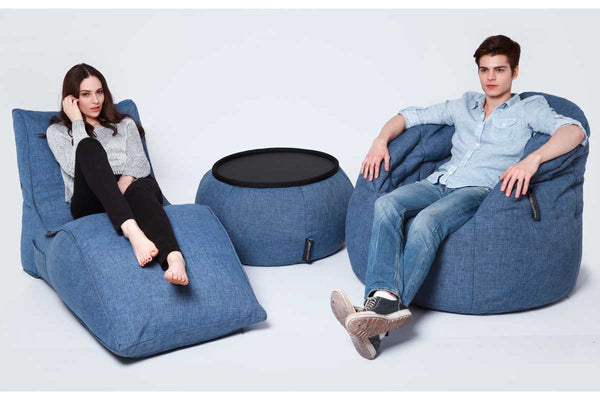 Versa Table Bean Bag in Blue Jazz (Indoor)