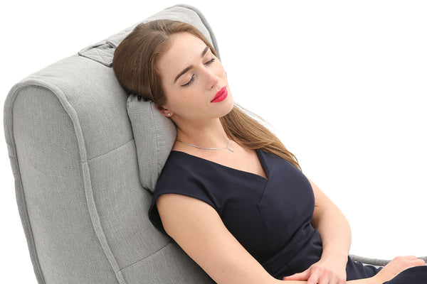 Avatar Lounger (with Headrest) Bean Bag in Keystone Grey (Indoor)