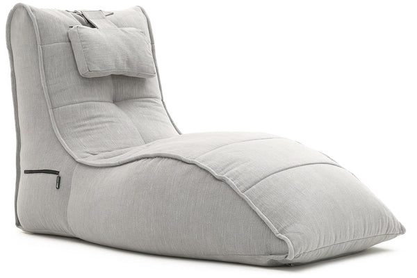 Avatar Lounger (with Headrest) Bean Bag in Keystone Grey (Indoor)