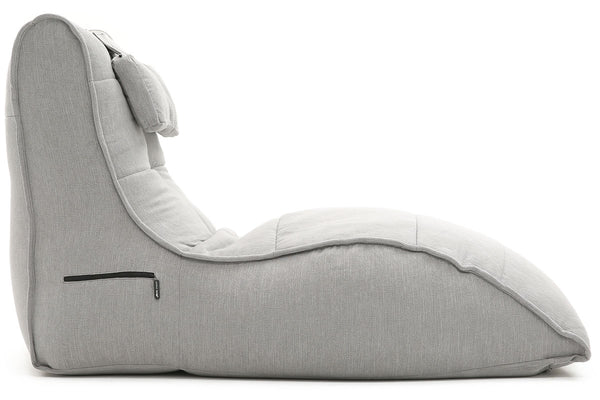Avatar Lounger (with Headrest) Bean Bag in Keystone Grey (Indoor)