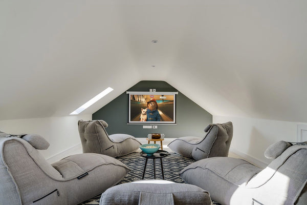 Avatar Lounger (with Headrest) Bean Bag in Keystone Grey (Indoor)