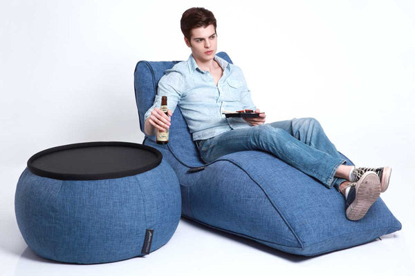 Versa Table Bean Bag in Blue Jazz (Indoor)
