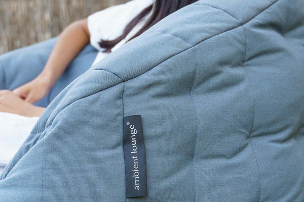 Butterfly Sofa Bean Bag in Atlantic Denim (Easy-Clean, Pet-Friendly, In/Outdoor)