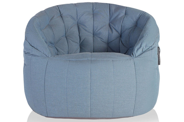 Butterfly Sofa Bean Bag in Atlantic Denim (Easy-Clean, Pet-Friendly, In/Outdoor)