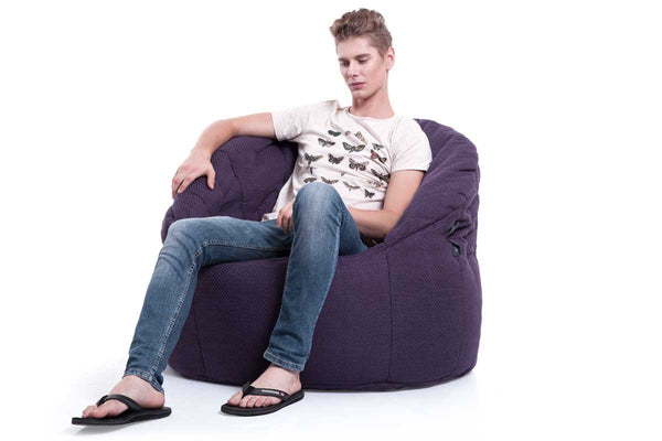 Butterfly Sofa Bean Bag in Aubergine Dream (Indoor)