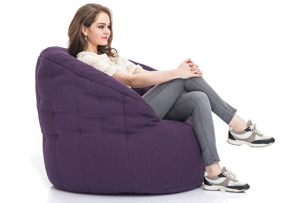 Butterfly Sofa Bean Bag in Aubergine Dream (Indoor)