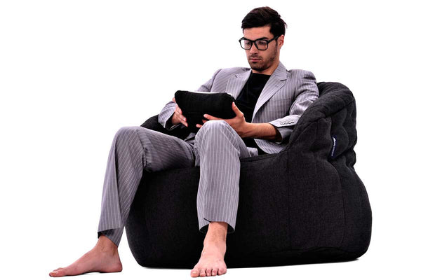 Butterfly Sofa Bean Bag in Black Sapphire (Indoor)