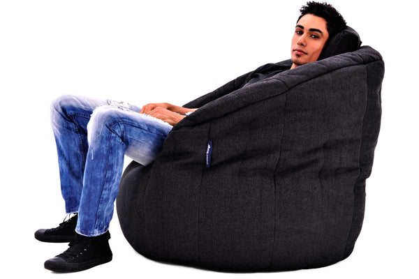 Butterfly Sofa Bean Bag in Black Sapphire (Indoor)
