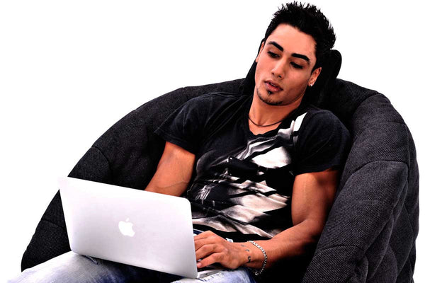 Butterfly Sofa Bean Bag in Black Sapphire (Indoor)