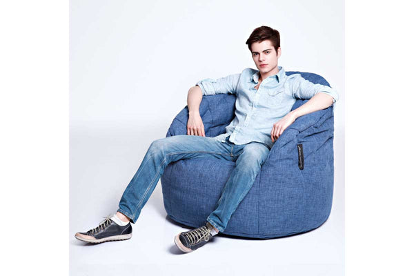 Butterfly Sofa Bean Bag in Blue Jazz (Indoor)
