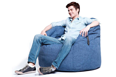 Butterfly Sofa Bean Bag in Blue Jazz (Indoor)