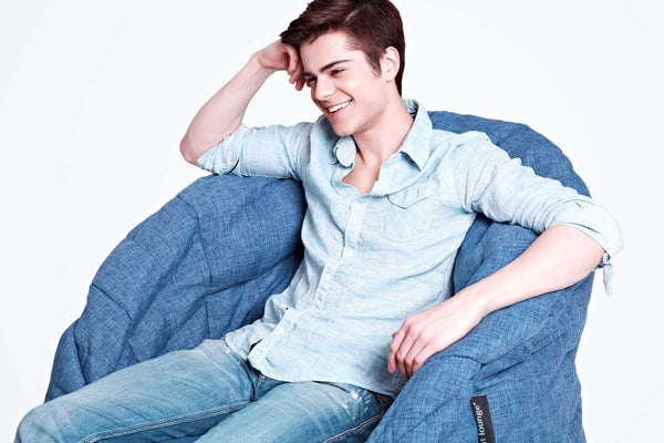 Butterfly Sofa Bean Bag in Blue Jazz (Indoor)