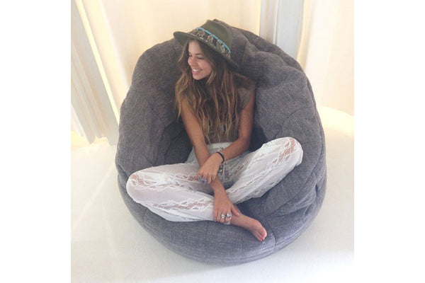 Butterfly Sofa Bean Bag in Luscious Grey (Indoor)